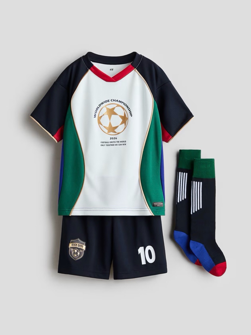 NWT H&M 2026 World Cup Boys Soccer Set